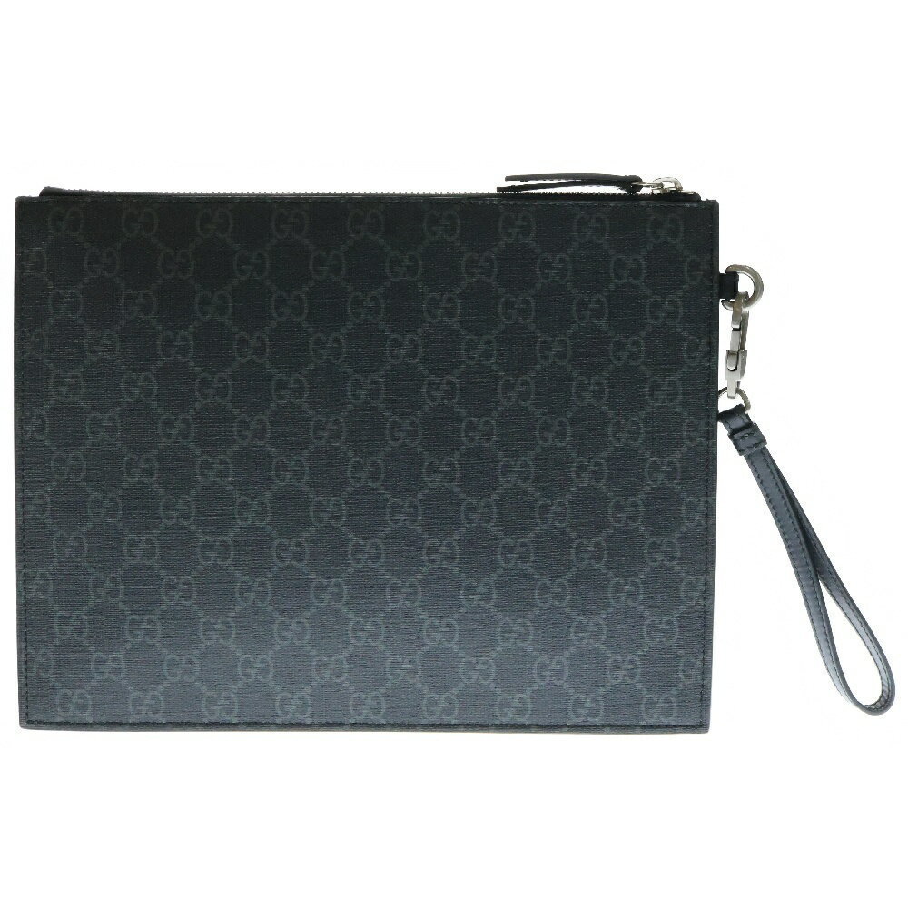 Gucci Leather Shoulder GG Black Bag Head Bag Wolfs Clutch Supreme
